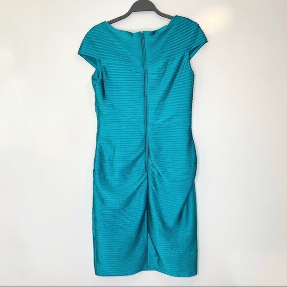 Tadashi Shoji Cap Sleeve Criss Cross Knee Length Formal Dress M - Picture 9 of 9